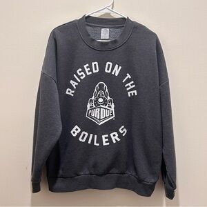 Purdue Boilermakers Raised on Boilers Crewneck Sweatshirt Adult Pullover Size M
